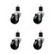 Service Caster 3'' SS Soft Rubber Wheel Swivel 1-7/8'' Expanding Stem Caster Set, 4PK SCC-SSEX20S314-SRS-178-4 - alternate 1